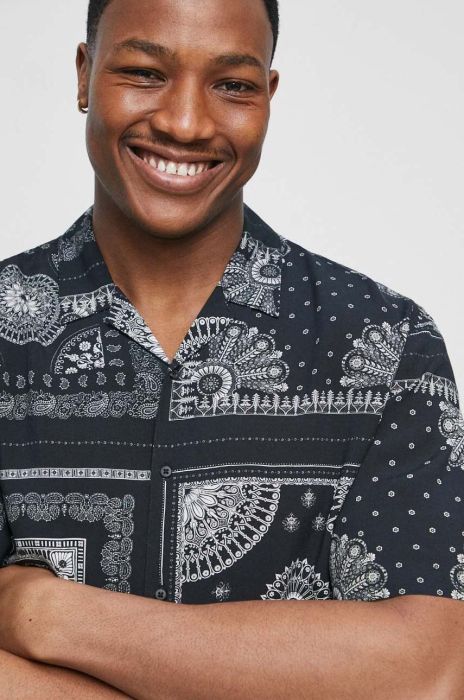 Сорочка Medicine чоловіча колір чорний relaxed (3155448) Сорочка Medicine чоловіча колір чорний relaxed (3155448)