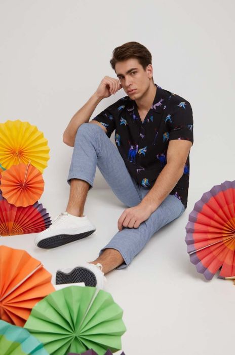 Сорочка Medicine чоловіча колір чорний relaxed (3361141) Сорочка Medicine чоловіча колір чорний relaxed (3361141)