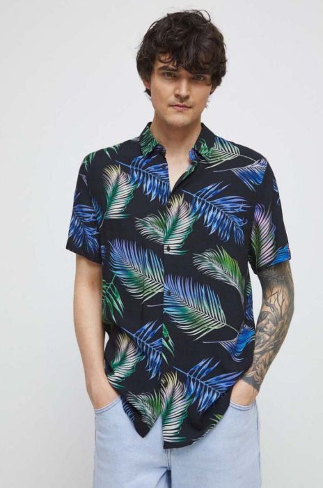 Сорочка Medicine чоловіча колір чорний regular класичний комір (3252091) Сорочка Medicine чоловіча колір чорний regular класичний комір (3252091)