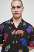 Сорочка Medicine x Maria Prymachenko чоловіча relaxed колір барвистий Сорочка Medicine x Maria Prymachenko чоловіча relaxed колір барвистий