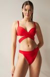 Роздільний купальник Medicine колір червоний ущільнена чашечка