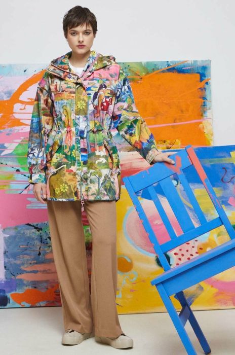 Пальто Medicine жіночий перехідний oversize колір барвистий (2979149) Пальто Medicine жіночий перехідний oversize колір барвистий (2979149)