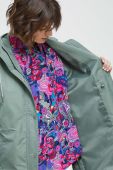 Пальто Medicine жіночий колір зелений перехідний Пальто Medicine жіночий колір зелений перехідний