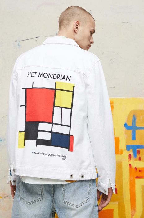 Джинсова куртка Medicine чоловіча колір білий перехідна Джинсова куртка Medicine чоловіча колір білий перехідна