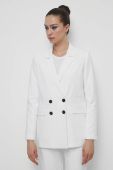 Піджак Medicine колір білий oversize однотонна