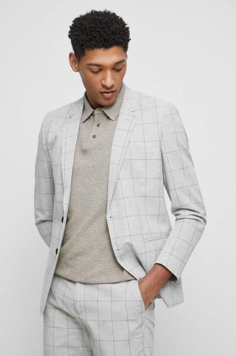 Піджак з домішкою льону Medicine колір бежевий Піджак з домішкою льону Medicine колір бежевий