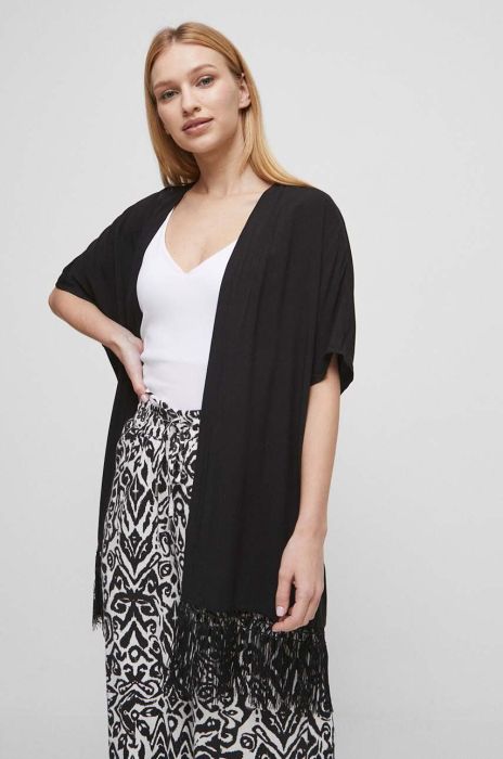Кімоно Medicine колір чорний однотонна Кімоно Medicine колір чорний однотонна