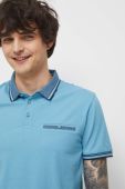 Поло Medicine чоловічий колір бірюзовий однотонний (3281540)