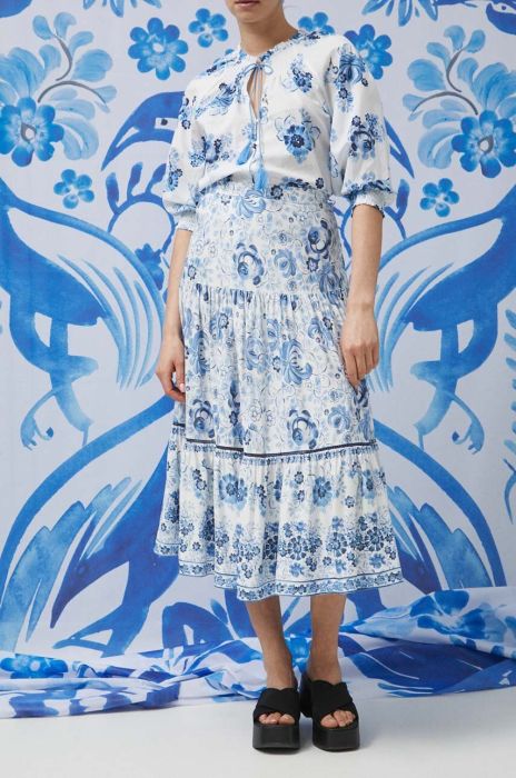 Спідниця Medicine maxi розкльошена колір блакитний (3382951) Спідниця Medicine maxi розкльошена колір блакитний (3382951)