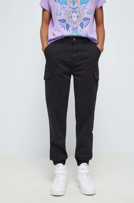 Штани Medicine жіночі колір чорний середня посадка (2922933) Штани Medicine жіночі колір чорний середня посадка (2922933)