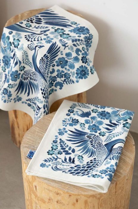 Бавовняні кухонні рушники Medicine 2-pack колір блакитний (3382960) Бавовняні кухонні рушники Medicine 2-pack колір блакитний (3382960)