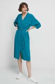 Сукня Medicine колір бірюзовий midi oversize (3047928)