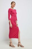 Сукня Medicine колір рожевий midi облягаюча Сукня Medicine колір рожевий midi облягаюча
