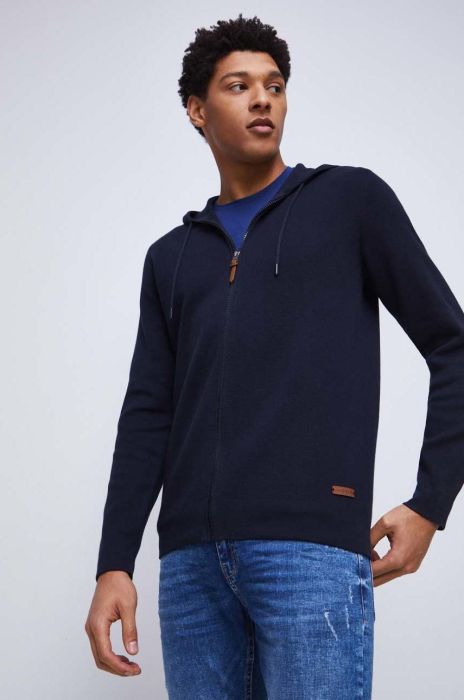 Бавовняний кардиган Medicine чоловічий колір синій (2894410) Бавовняний кардиган Medicine чоловічий колір синій (2894410)