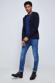 Бавовняний кардиган Medicine чоловічий колір синій (2894410) Бавовняний кардиган Medicine чоловічий колір синій (2894410)