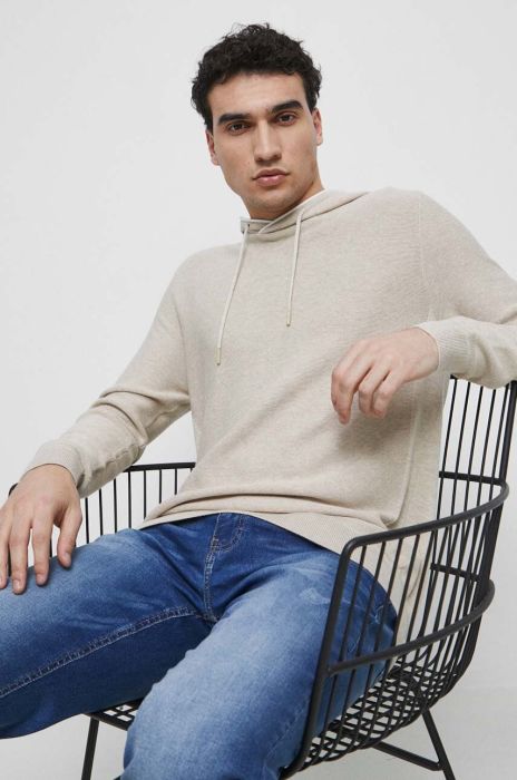 Бавовняний светр Medicine колір бежевий (3047761) Бавовняний светр Medicine колір бежевий (3047761)