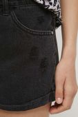 Джинсові шорти Medicine жіночі колір чорний однотонні висока посадка