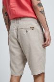 Лляні шорти Medicine колір бежевий (3199667)