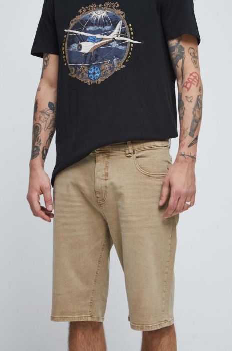 Джинсові шорти Medicine чоловічі колір бежевий Джинсові шорти Medicine чоловічі колір бежевий