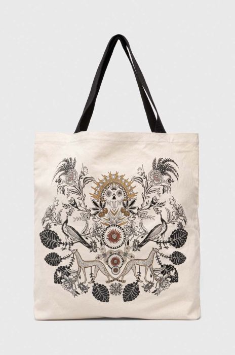 Бавовняна сумка Medicine колір бежевий (3326779)