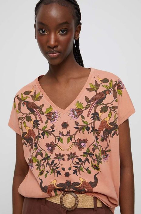 Бавовняна футболка Medicine жіноча колір рожевий (3227389) Бавовняна футболка Medicine жіноча колір рожевий (3227389)