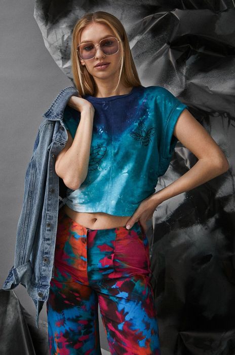 Бавовняна футболка Medicine жіноча колір бірюзовий (3319236)