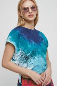 Бавовняна футболка Medicine жіноча колір бірюзовий (3319236)