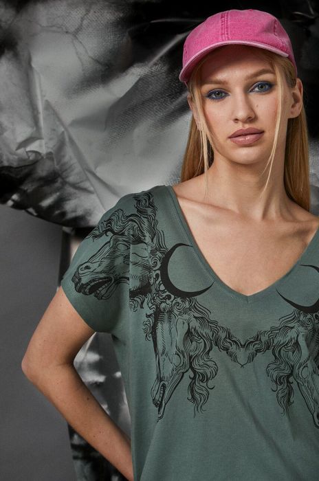 Бавовняна футболка Medicine колір зелений (3319261)