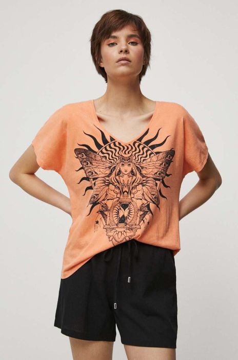 Бавовняна футболка Medicine колір помаранчевий Бавовняна футболка Medicine колір помаранчевий