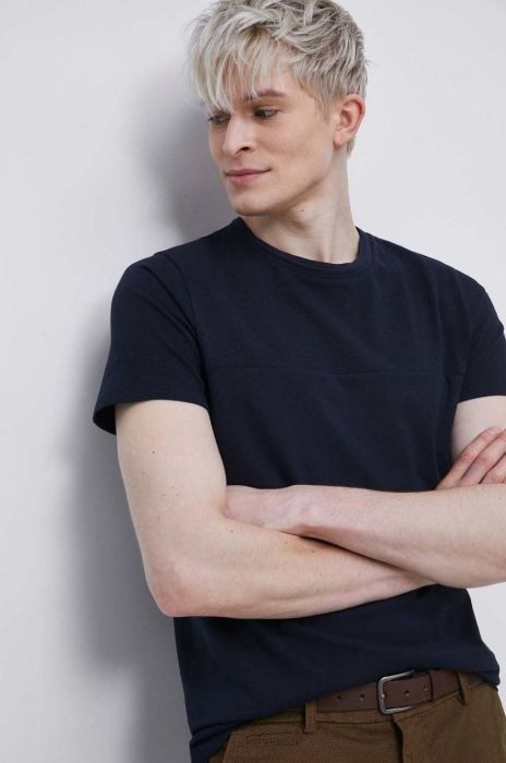 Бавовняна футболка Medicine колір синій однотонний (2871777) Бавовняна футболка Medicine колір синій однотонний (2871777)