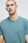 Бавовняна футболка Medicine колір зелений однотонний (3016372)