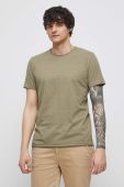 Бавовняна футболка Medicine чоловічий колір зелений однотонний (3274153)
