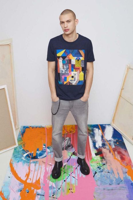 Бавовняна футболка Medicine колір синій з принтом (2958541)