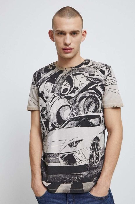 Бавовняна футболка Medicine колір бежевий з принтом (2946415) Бавовняна футболка Medicine колір бежевий з принтом (2946415)