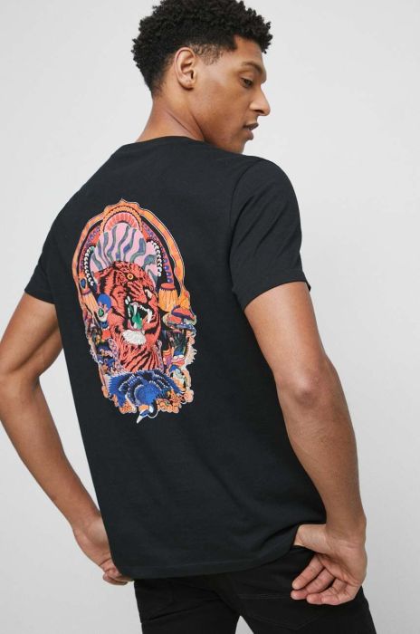 Бавовняна футболка Medicine колір чорний з принтом (3048343) Бавовняна футболка Medicine колір чорний з принтом (3048343)