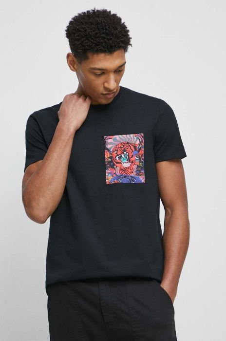 Бавовняна футболка Medicine колір чорний з принтом (3048350) Бавовняна футболка Medicine колір чорний з принтом (3048350)