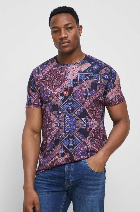 Бавовняна футболка Medicine колір чорний візерунок (3134455) Бавовняна футболка Medicine колір чорний візерунок (3134455)