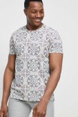 Бавовняна футболка Medicine колір бежевий візерунок (3143540)