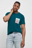 Футболка Medicine чоловіча колір зелений однотонна (3189408)