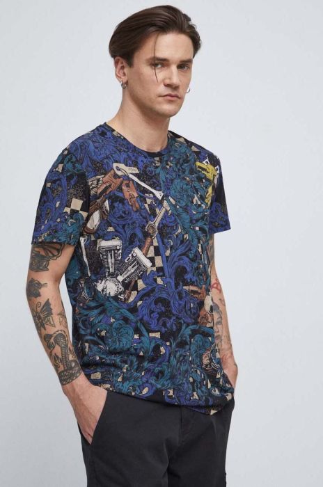 Бавовняна футболка Medicine чоловічий колір чорний візерунок (3197896) Бавовняна футболка Medicine чоловічий колір чорний візерунок (3197896)