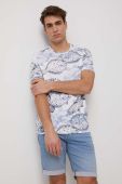 Бавовняна футболка Medicine чоловічий колір білий візерунок (3236344)