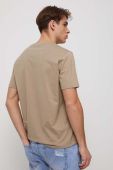 Бавовняна футболка Medicine чоловічий колір бежевий з принтом (3239802)