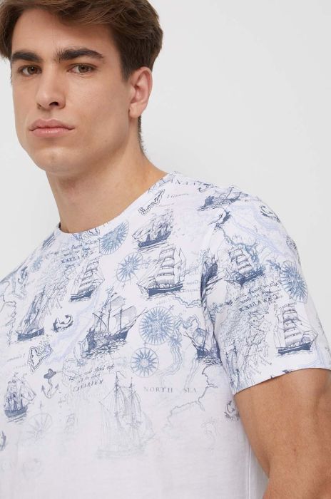 Бавовняна футболка Medicine чоловічий колір білий з принтом (3227415) Бавовняна футболка Medicine чоловічий колір білий з принтом (3227415)