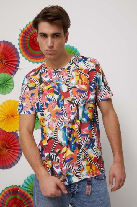 Бавовняна футболка Medicine чоловічий візерунок колір барвистий (3361216) Бавовняна футболка Medicine чоловічий візерунок колір барвистий (3361216)