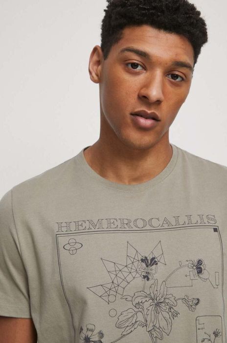 Бавовняна футболка Medicine чоловічий колір зелений з принтом (3293415) Бавовняна футболка Medicine чоловічий колір зелений з принтом (3293415)