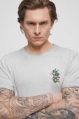 Бавовняна футболка Medicine колір сірий з принтом (3319328)