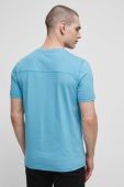 Бавовняна футболка Medicine чоловічий колір бірюзовий однотонний Бавовняна футболка Medicine чоловічий колір бірюзовий однотонний
