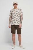 Бавовняна футболка Medicine колір бежевий візерунок (3324142)