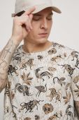 Бавовняна футболка Medicine колір бежевий візерунок (3324142)