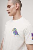 Бавовняна футболка Medicine x Maria Prymachenko колір бежевий з принтом Бавовняна футболка Medicine x Maria Prymachenko колір бежевий з принтом